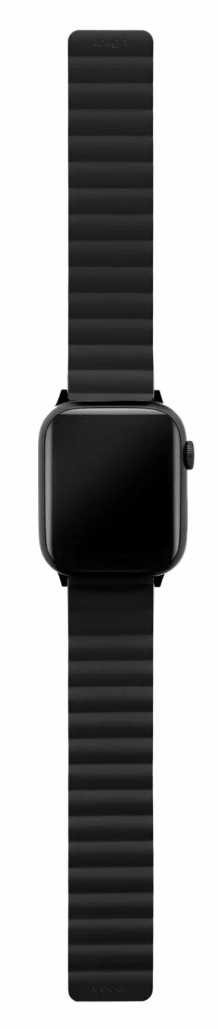 Ремешок магнитный силиконовый Ubear Mode для Apple Watch, M/L, черный 42/44/45/49мм